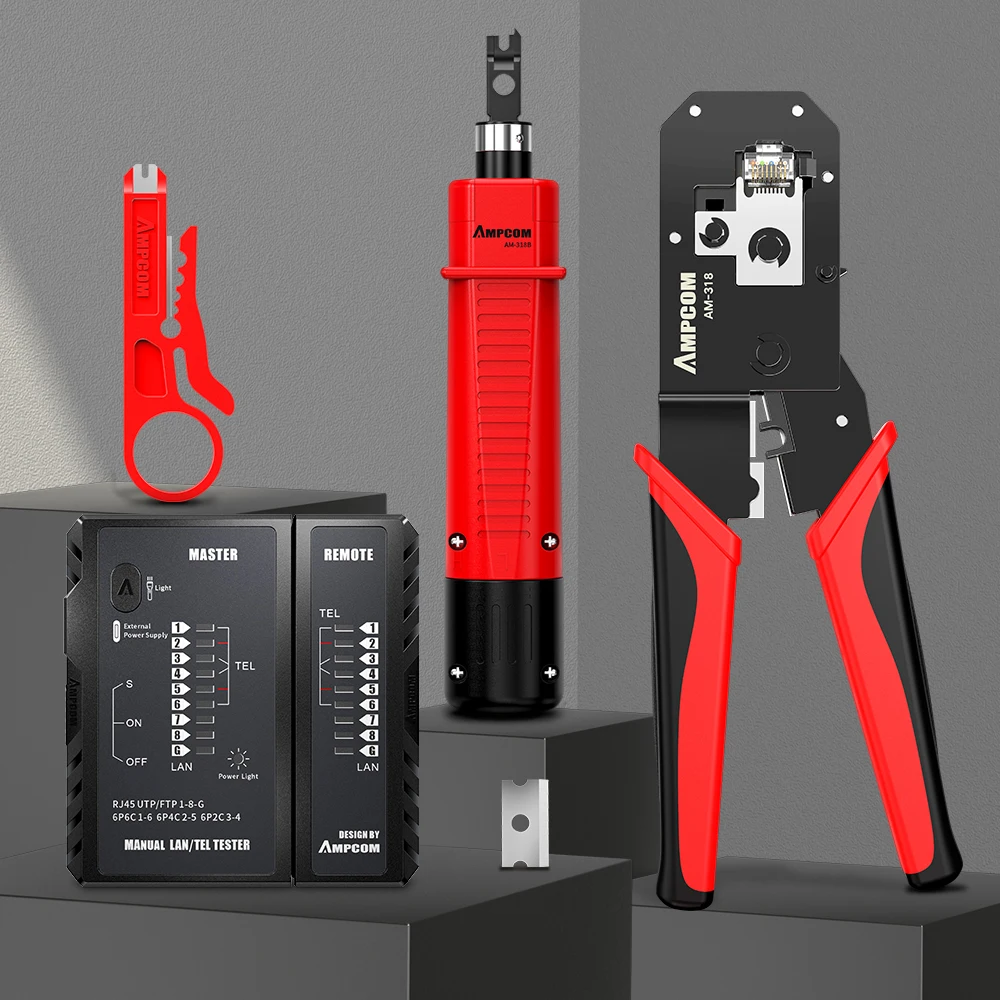 AMPCOM Lan Tester Tool Set, cabo Ethernet
