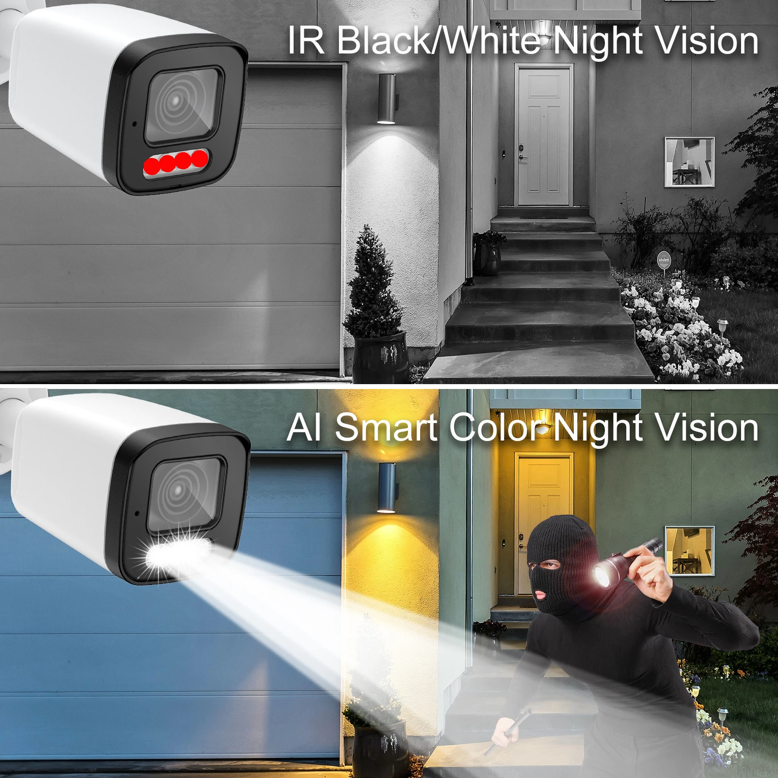 Gadinan 10CH CCTV Security Camera System IP Poe Home Face Video Surveillance 4K 4Mp 8Mp Kit Two Way Audio Ai Outdoor XMEye APP 5
