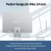 Minisopuru USB C Hub for iMac 24 Inch 2021/2023 Compatible M.2 NVMe SSD USB C 10Gbps iMac Accessories for iMac M1 M3 iMac Hub 5