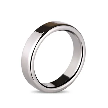 Top Quality Small Large Size Male Penis Ring Lock Stainless Steel Heavy Metal Cock Ring Ball Stretcher Erection Sexy Toy For Man 1