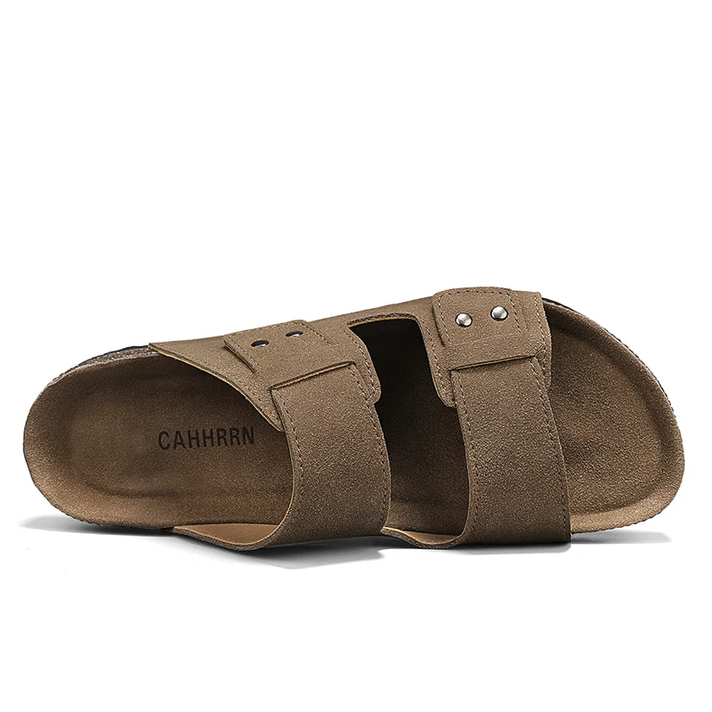 Retro Cork Clogs For Men Breathable Summer Casual Sandals_voghion.com