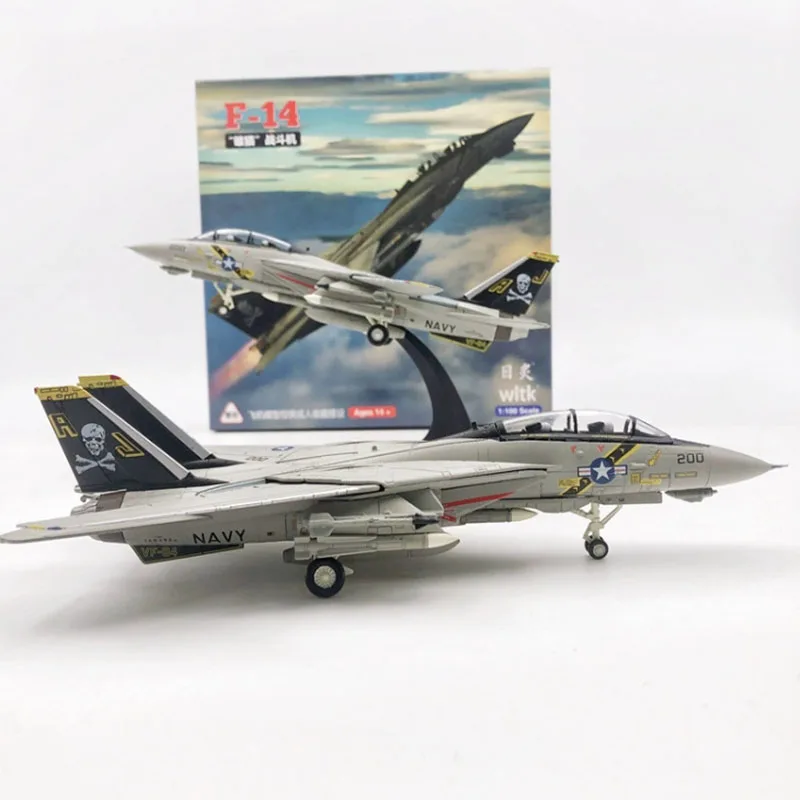 金属製飛行機模型 1/100 海軍用 グラマン F-14A トムキャット VF-84 戦闘