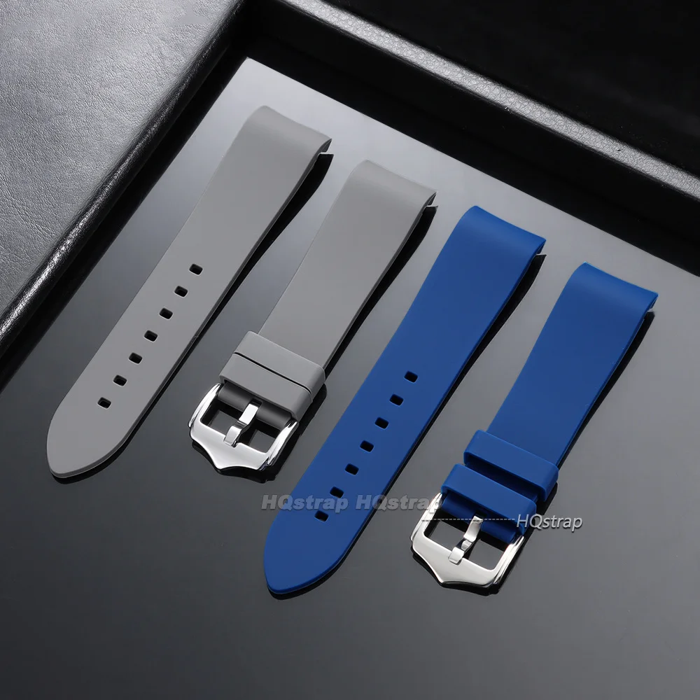 Deluxe Waterproof Sport Silicone Watch Strap - Curved End Wristband Accessory