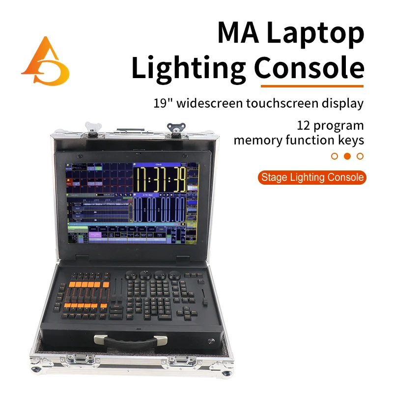 Dmx Ma2 Boos Laptop Wing Console Con Flight Case Console Di Illuminazione A Led Ma Laptop Dmx Controller Console Di Illuminazione