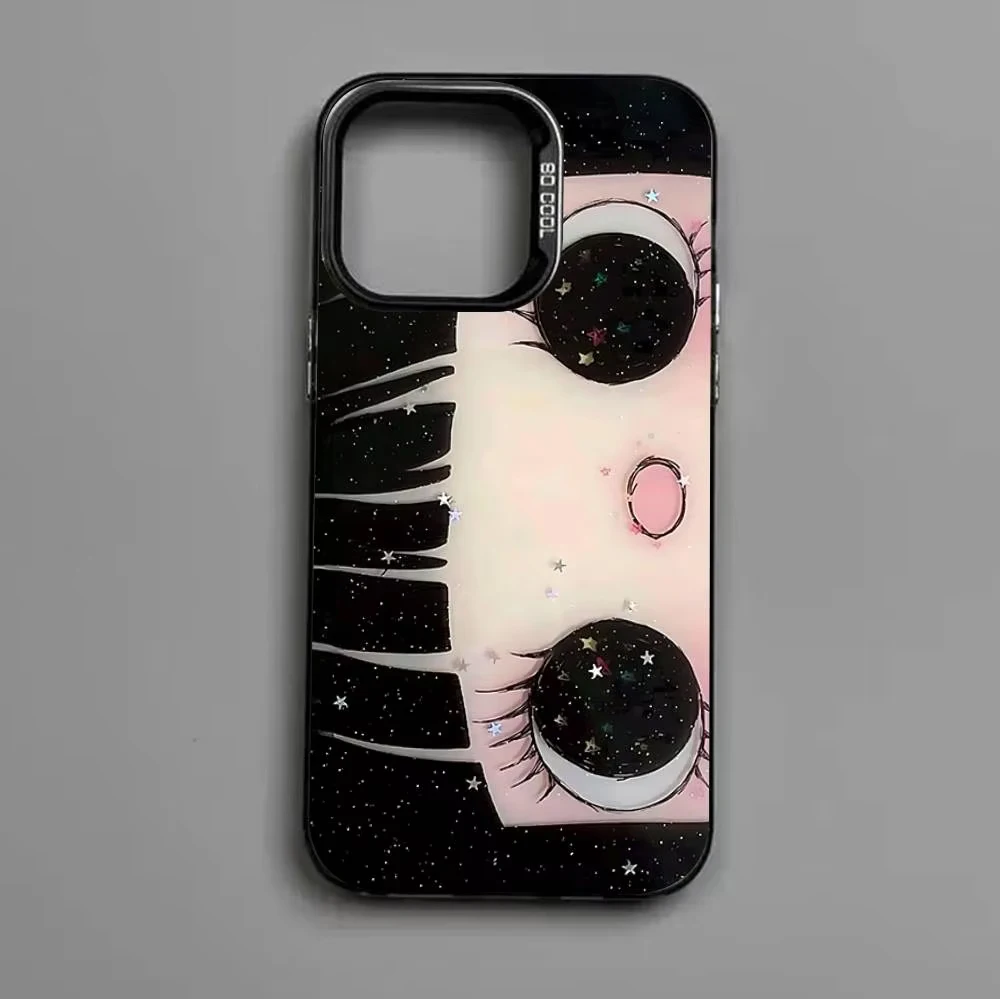 Adorable Big Eyes Anime Girl Matte Phone Case