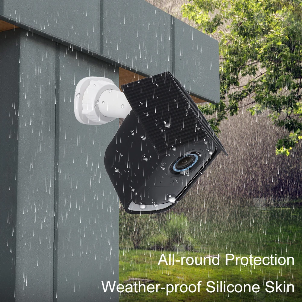 Custodia Protettiva In Silicone Per EufyCam 2C - Copertura Impermeabile E Anti UV Per Esterno | Nero O Bianco - Foto 6