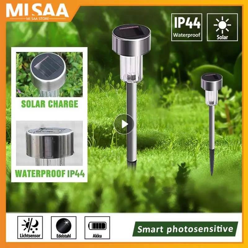 

Outdoor Solar Light Lawn Pathway Lamp Landscape Waterproof Outdoor Yard Buried Decoration Night Lights Garden Floor Lamp