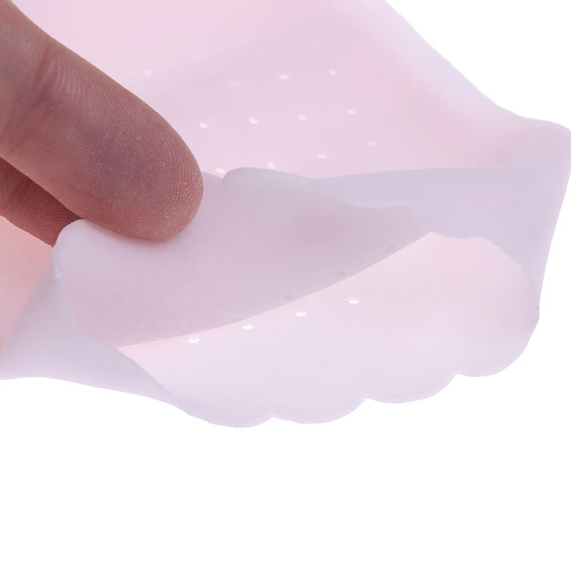 1 Pair Soft Silicone Foot Chapped Care Tool Moisturizing Gel Heel Socks Cracked Skin Foot Heel Protective Cover silicone gel socks silicone foot guards laser treatment