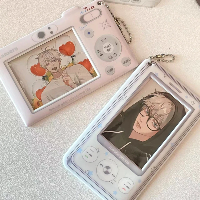 3 inch Photo Card Holder Kpop Idol Photocard Holder ID Card Student Card Holder Protecter School Stationery Bag Pendant 4