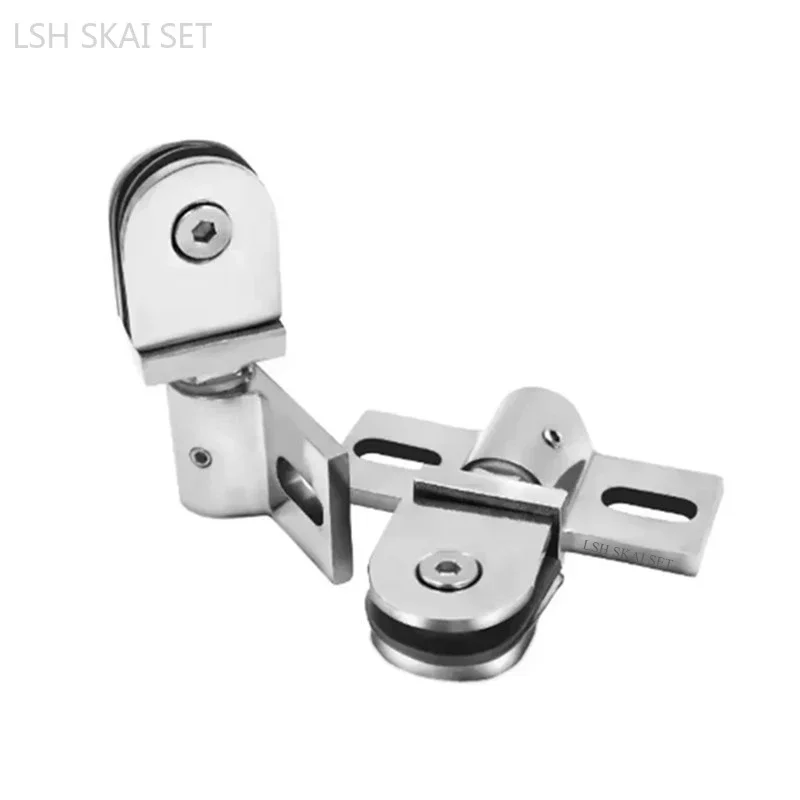 Bathroom Glass Door Clamp/hinge Rotating Door Shaft Thickened Zinc Alloy No Rust Hinges 1pc Shower Hardware Accessories