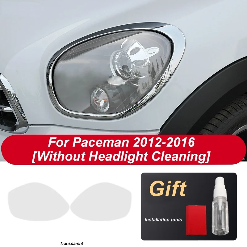 

2-piece transparent black TPU car headlights protective film sticker for mini Paceman R61 Cooper JCW 2012-2016 vinyl accessories