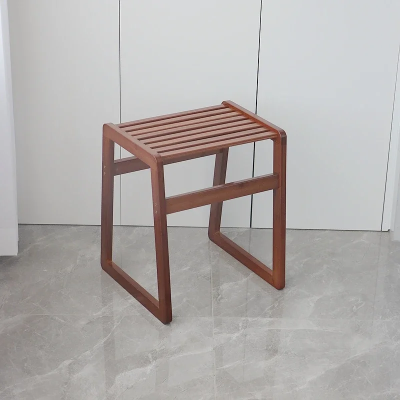 Wooden Bathed Bathroom Chairs Stepping Drainage Supplies Bathroom Stools Multifunction Home Furniture CM50YS, woven chair