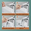 New filtration Kitchen Faucet Extender 2 Modes Metal Universal Swivel Bubbler Nozzle 1080° Rotate Filtered Faucet Extension 6