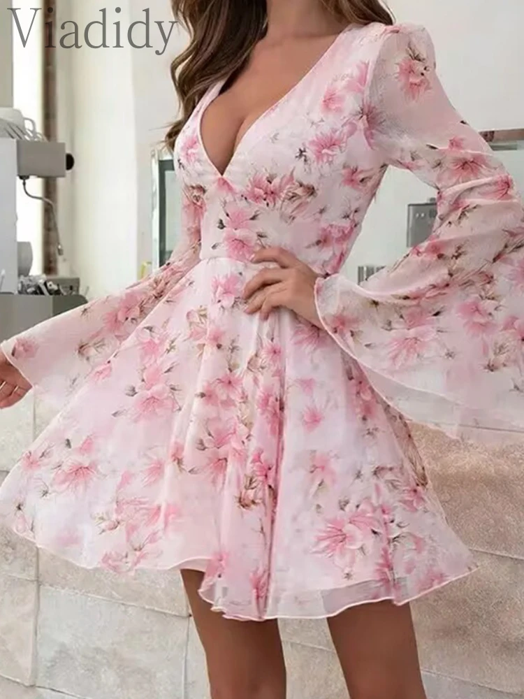Women's Lantern Sleeves and Belt Dress | Elegant