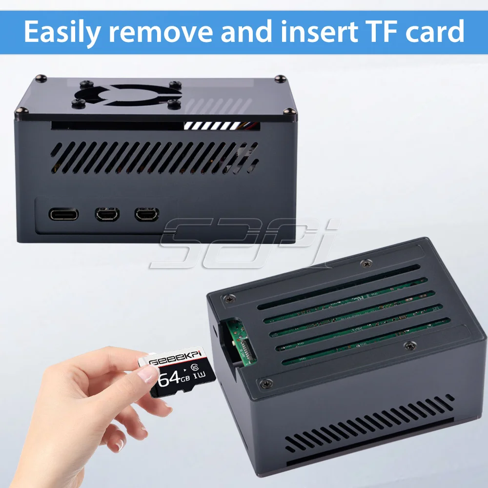 Caixa de Alumínio com Ventilador e Dissipadores de Cobre Puro Raspberry pi 5 - Imagem 5