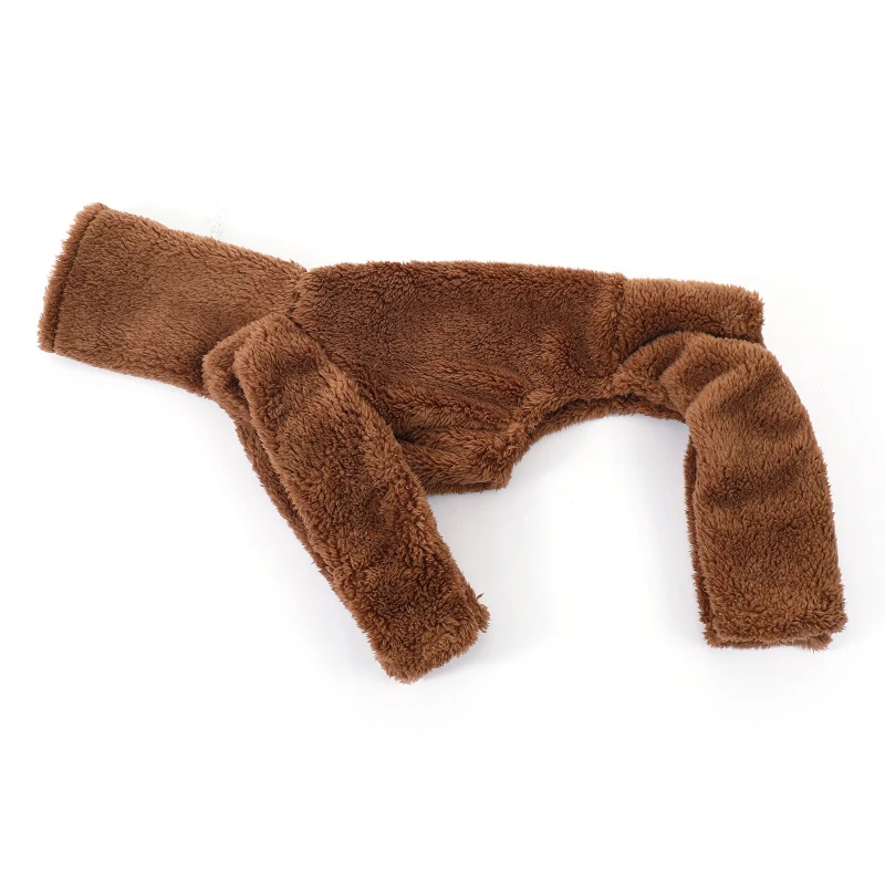 Zimowe kombinezony dla psów miękkie dla szczeniaka ubrania na szyję ciepłe włoskie ubrania chartów Whippet/meksykańskie bezwłose/maltańskie
