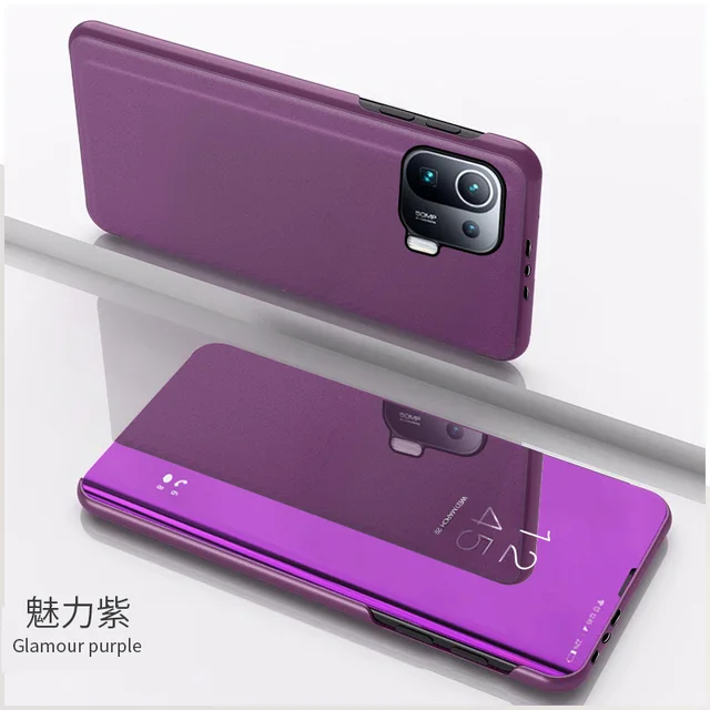 Funda de cuero con espejo inteligente para Samsung Galaxy S23 Ultra S23 +  funda trasera con soporte de libro magnético SamsungS23 Plus S23Ultra  S23Plus - AliExpress