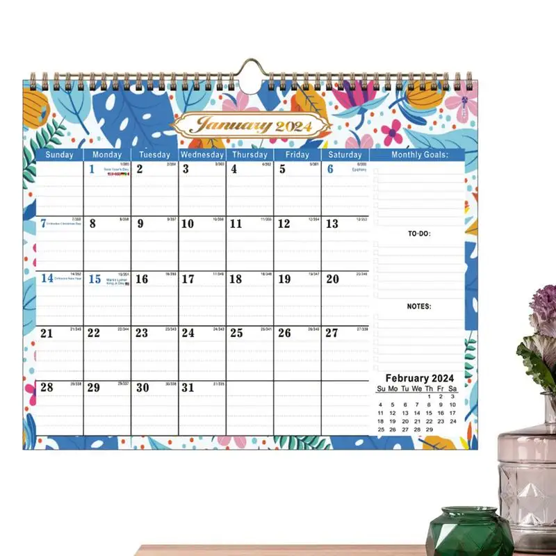 

Calendar 2024 Wall Monthly Calendar Jan To Dec 2024 Annual Yearly Planner 2024 Calendars Wall Planner 12x17 Inch 12 Monthly