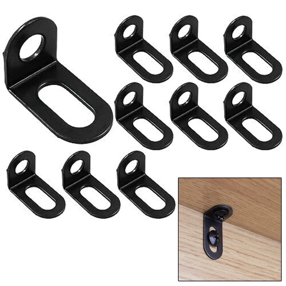 Description Picture 2 of item10Pcs Right Angle Bracket Corner Stand Stainless Steel Supporting L Shape Furniture Joint Shelf Support Furniture Hardware