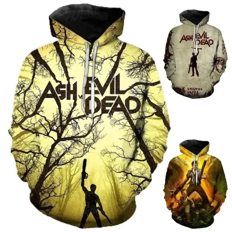 

Ash Evil Dead 3d Printed Hoodie Oversized Haikyuu Men/women Autumn Winter Long Sleeved Streetwear Cosplay Men's Clothing