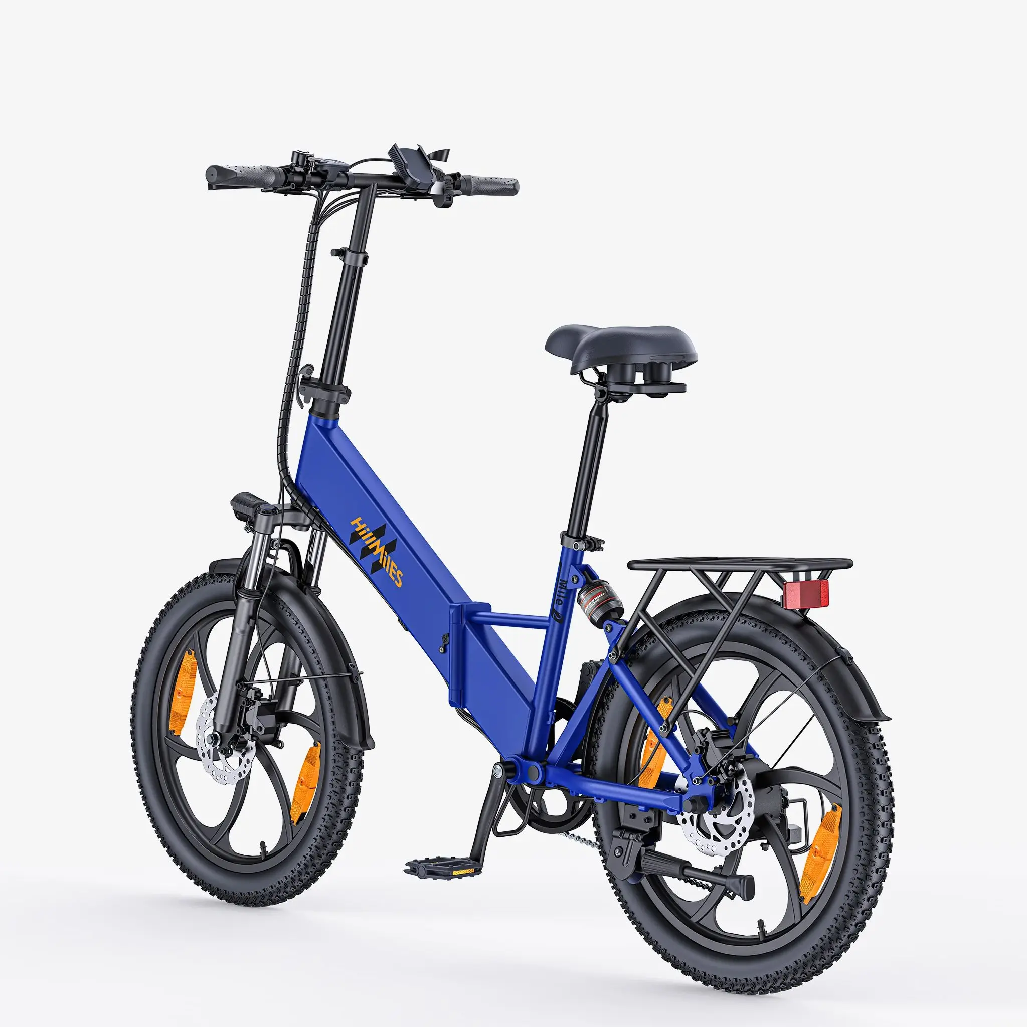 Bicicletta Elettrica Pieghevole HillMiles Mile 2 con Motore da 250W, Batteria 36V13AH, Pneumatici Fat da 20 Pollici per il Commuting Urbano - immagine 4