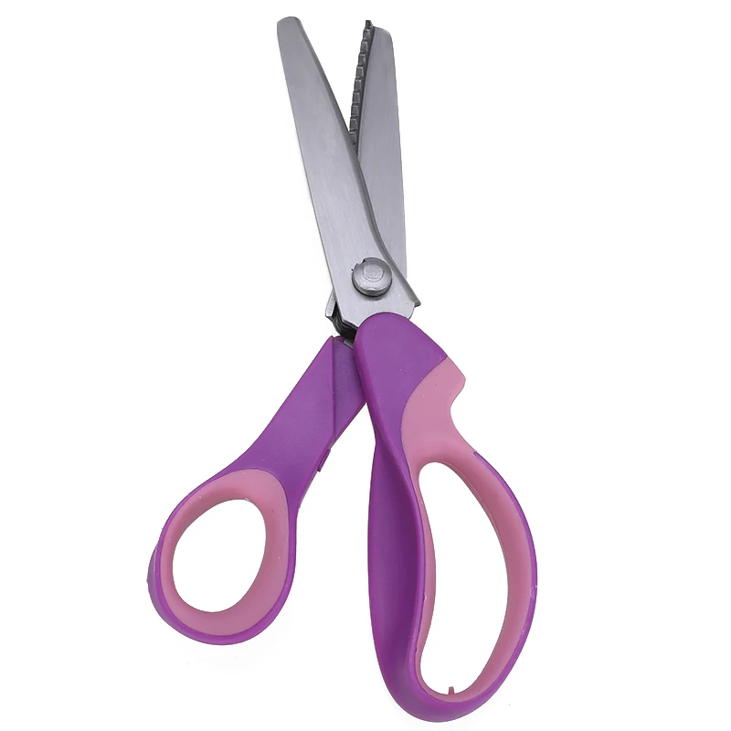 Chisel Pinking Shears Fabrics for Sewing Clothes Stationery Tailor Zigzag  Scissors for Fabric Zig Zag Leather Cutter Paper Tools