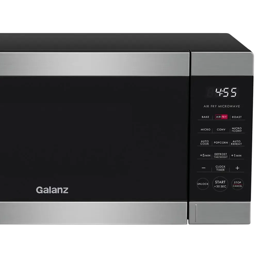 Air Fry Convection Microwave 900W Stainless Steel 0.9 Cu ft 3-in-1 Multifunctional Oven New Technology Auto-Cook/Reheat Compact 6