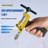 2 in 1 Ceramic Tile Opener Divider Diamond Cutting Hand Tools Portable Handheld Multifunctional Manual Glass Cutter With 2 Heads 1