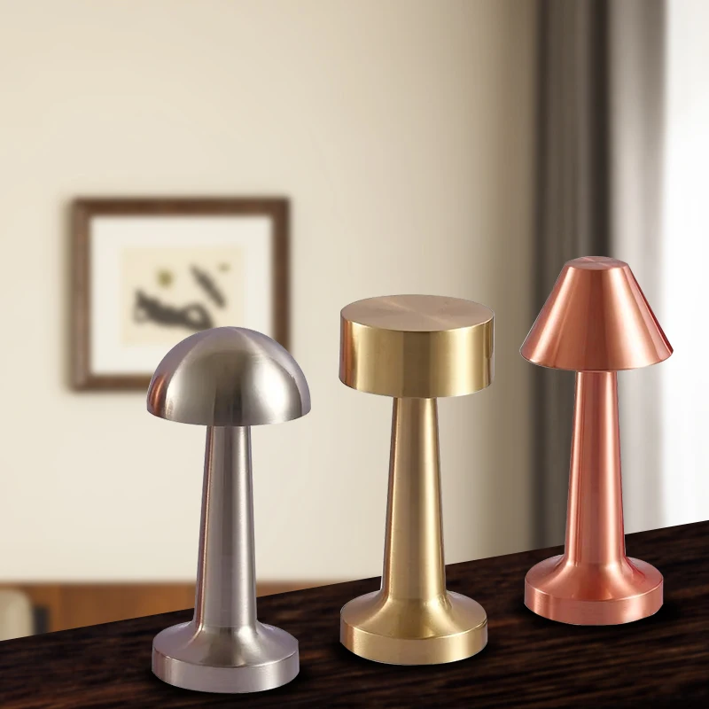 LED Retro Table Light 3 Color Adjustable Touch Sensor USB Rechargeable Desktop Decorative Classic Night Lamp Living Room Bedside