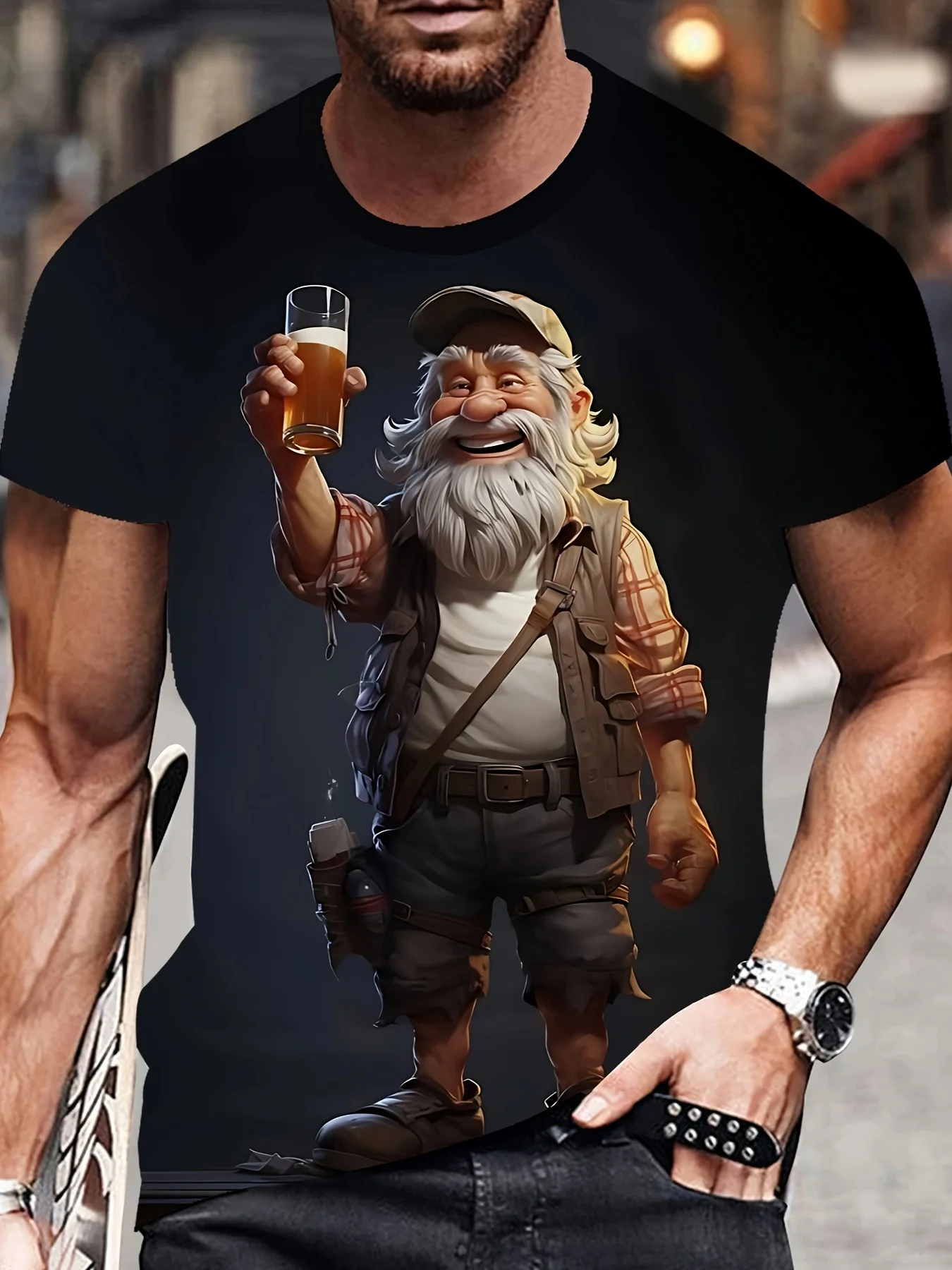 Mustache Graphic T-Shirt, Instantly - Image 4