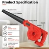 Rechargeable Blower for Makita 18V Battery Cordless Air Dust Vacuum Computer Cleaner Electric Power Tools with Li-ion Battery 2