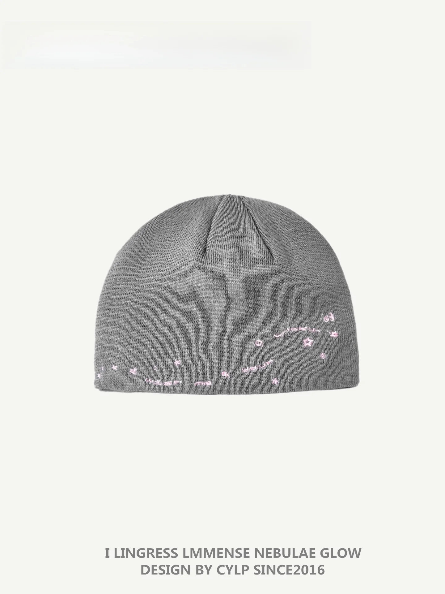 Light grey starry streetwear beanie