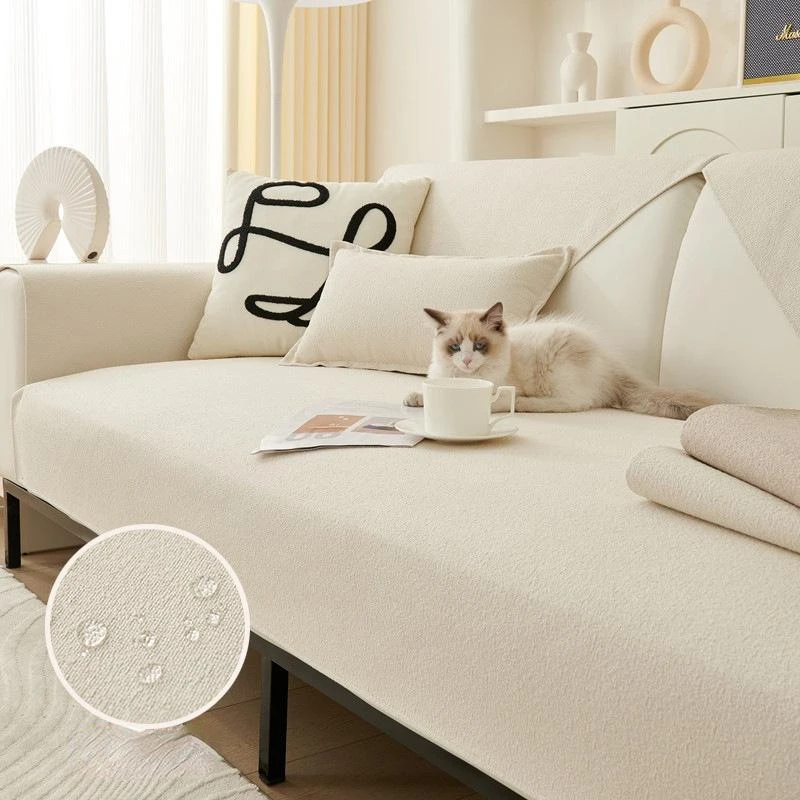 Sofa cover furniture cover sofa mats Simple Solid Color Sofa Mat Four Seasonal Universal Anti Slip Waterproof Couch Cover Living Room Furniture Protector Cushion