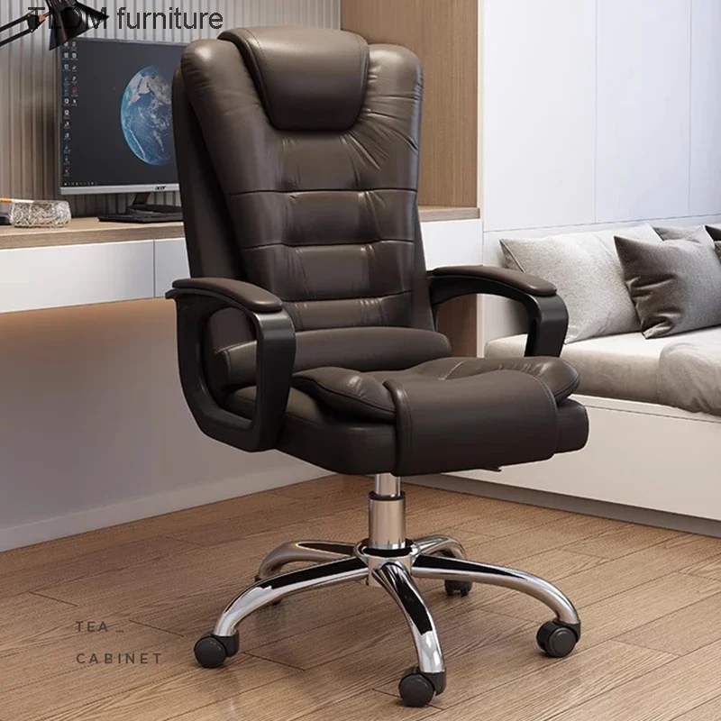 

Black High Back Office Chair Stylish Mobile Luxury Swivel Gaming Chair Comfy Simple Cadeira Para Computador Office Furniture