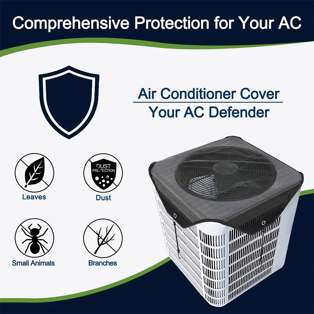 Universal Outdoor Central Air Conditioner Cover - Durable Protector for Outside Units, 71/81/91CM Top