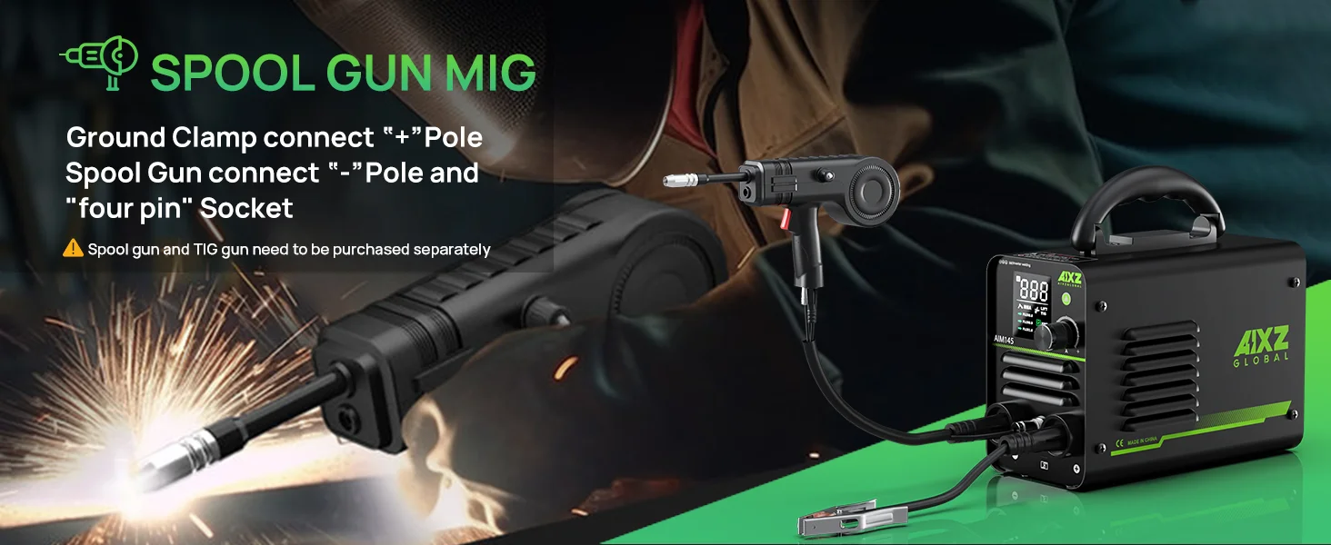 Original AIXZ AIM145 Schweißgerät IGBT Überhitzungsschutz 3in1 MMA/Spulenpistole/Lift WIG Synergische Steuerung 220V Schweißgerät – Detail 6