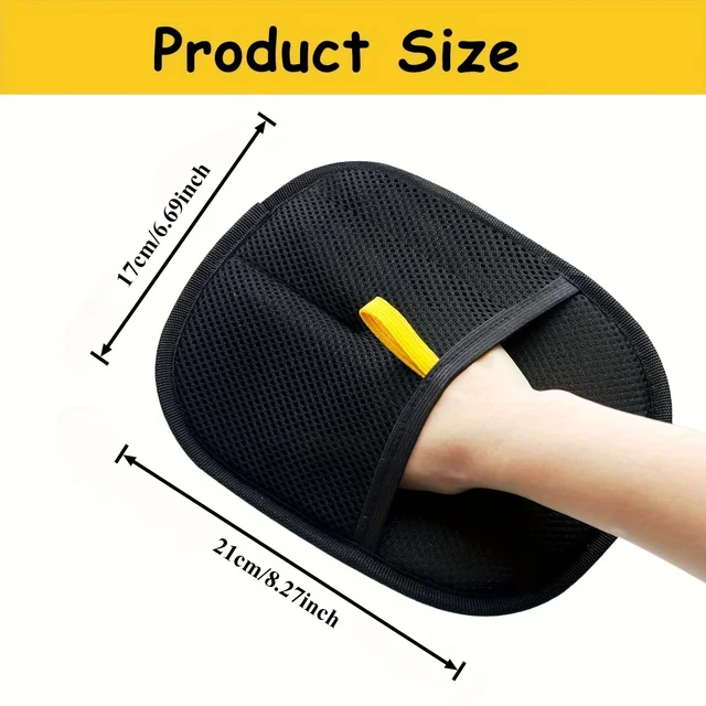 Dual-Sided Pet Hair Remover Gloves – Grooming Gloves for Dogs & Cats 2