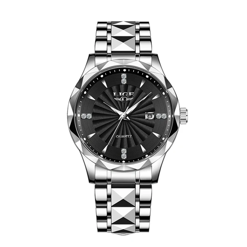 LIGE Luxury Women's Luminous Quartz Waterproof Stainless Steel Watch