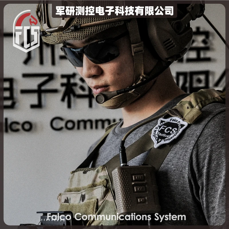 FCS-TACTICAL V60 PTT radio communication device for AMP Headset and PRC148 152 Radios
