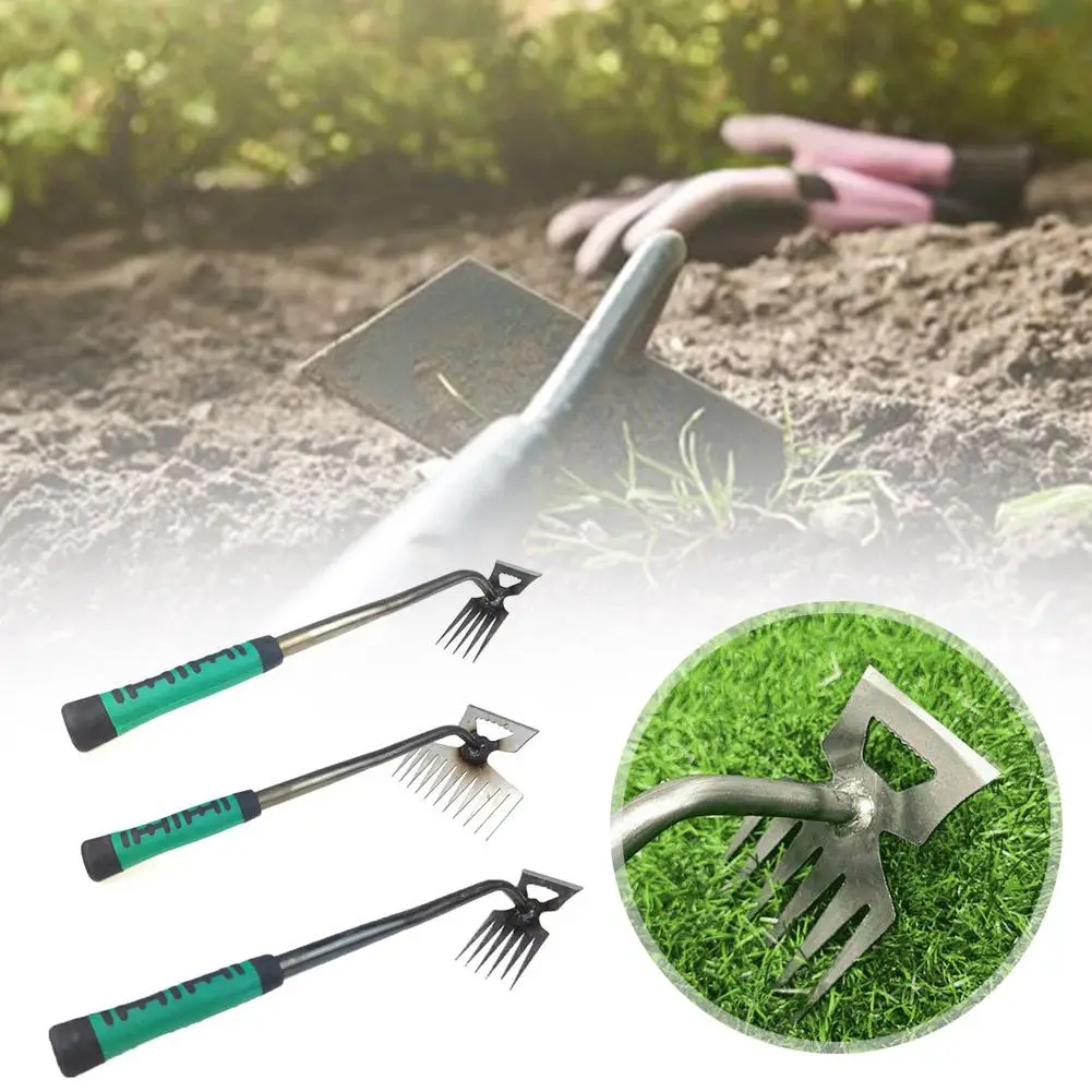 Description Picture 3 of itemWeeding Hoe Rake Farm Tool Weeding Scarifier Harrow Gardening Artifact Metal Agricultural Nail Weeding Tools