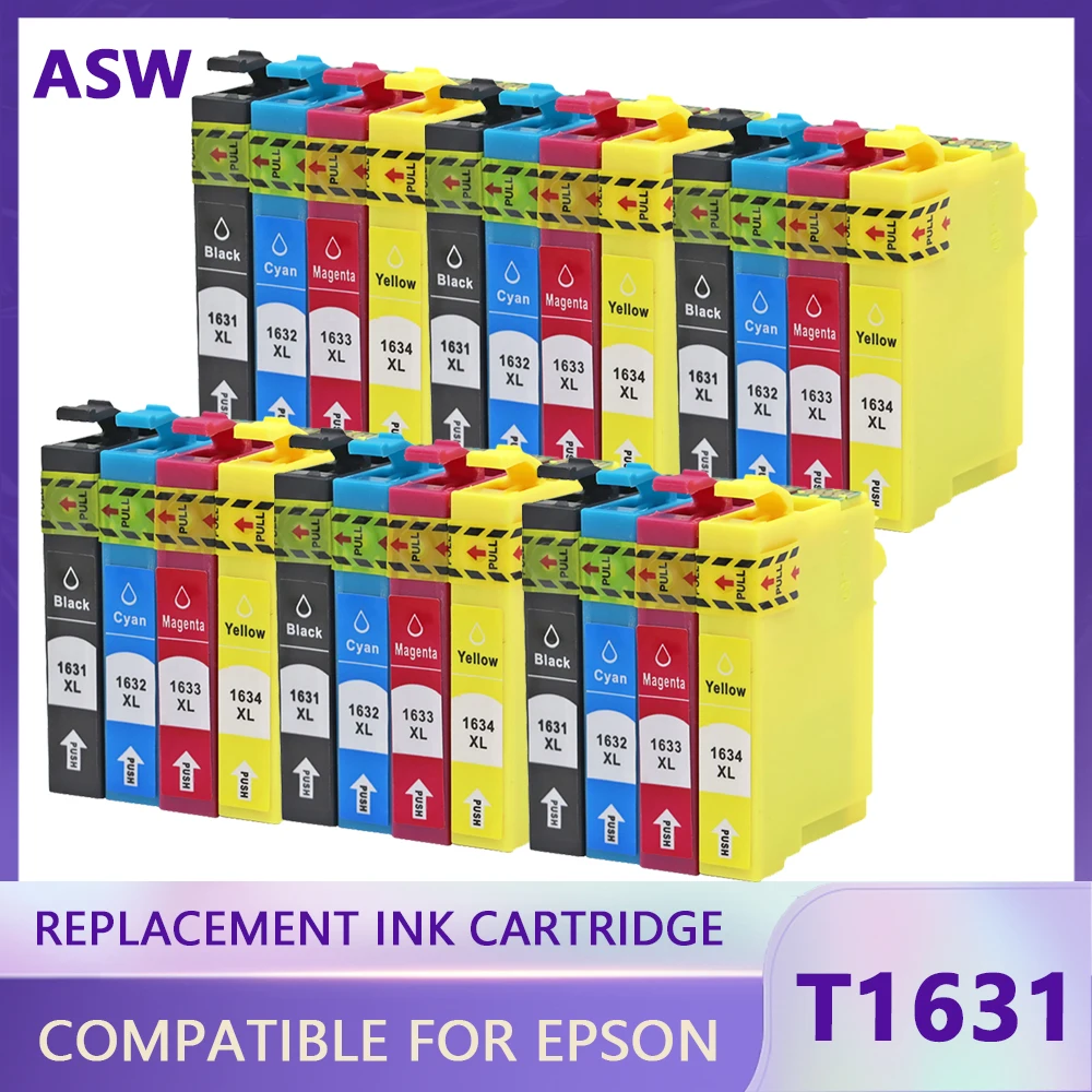 

ASW For Epson 16XL Multipack 16 XL T1631 T1632 T1633 T1634 WF-2510 WF-2760 WF-2630 WF-2650 WF-2750 WF-2660 WF-2530 WF-2520