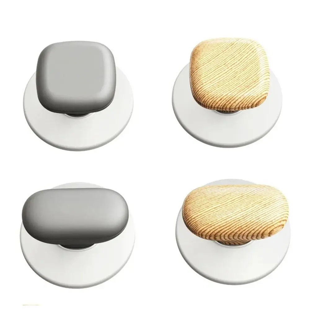 New ABS Wood Grain Door Knobs Wood Grain Multifunctional Cabinet Knobs Self-adhesive Hardware Door Knobs Handles Cabinet