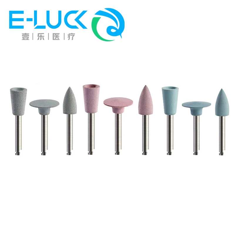 

9 Pcs/Box RA Grinding Heads Dental Polishing Kit Silicone Rubber Teeth Polishing Tool for Low-speed Handpiece