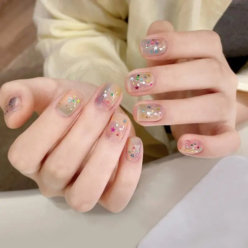 12 그리드 믹스 스타 하트 네일 글리터 1mm 스타 스팽글 네일 아트 DIY 화려한 반짝이 네일 참 네일 장식 액세서리