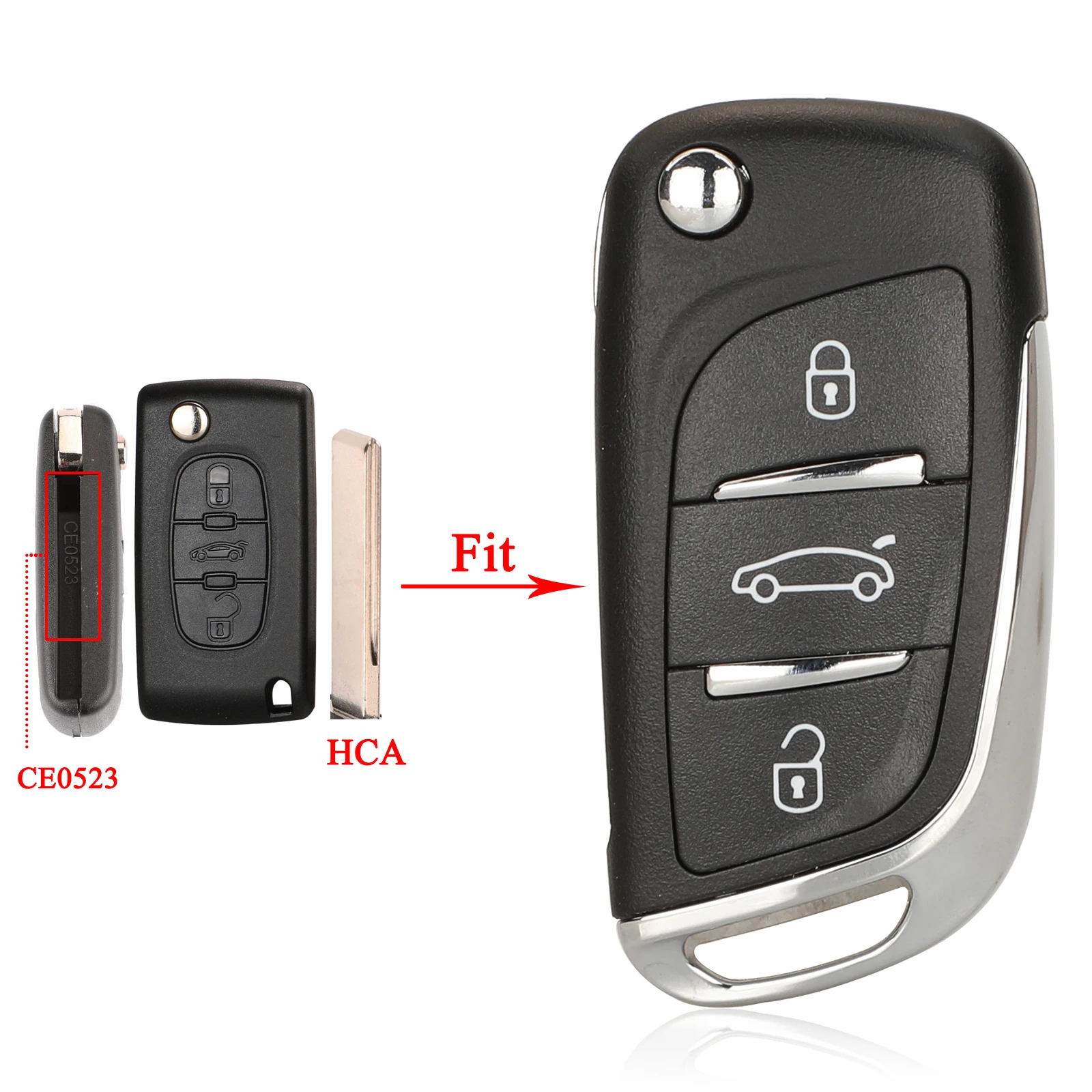 Premium Folding Key Shell Case | Enhanced Design