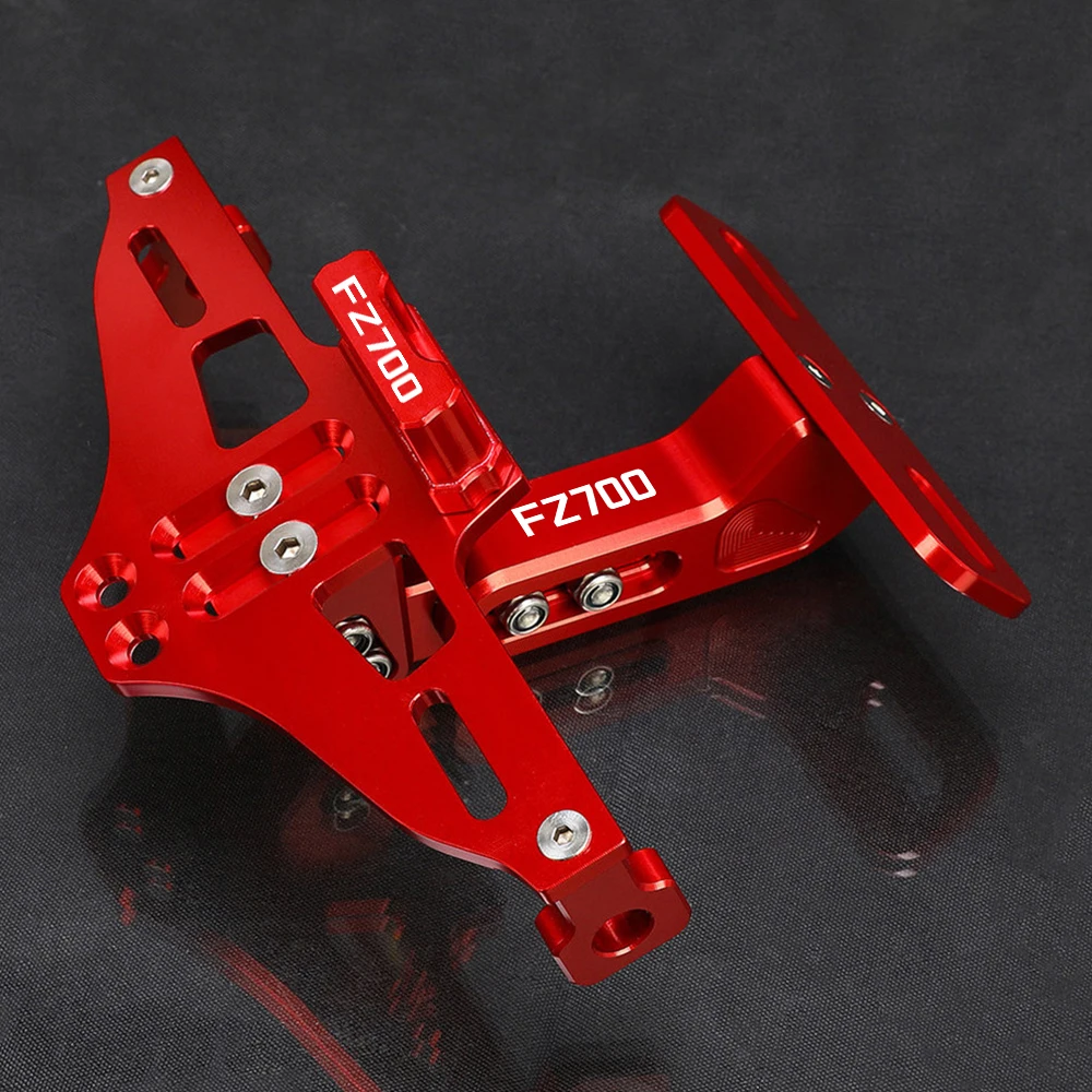 

Motorcycle Adjustable License Plate Holder Number Plate Frame For YAMAHA FZ 700 FZ700 GENESIS 1987- 2023 2022 LED Light Bracket