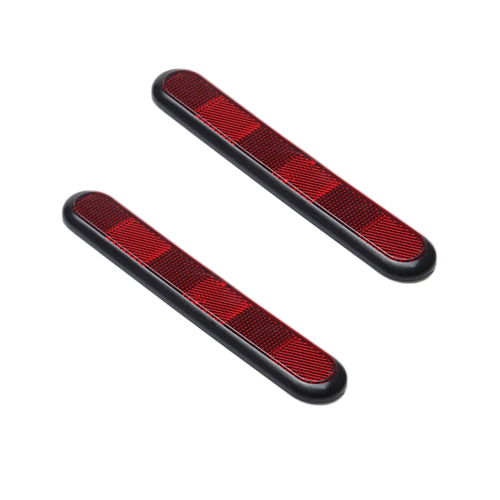 

2 Pcs High Brightness Warning Reflection Stickers PVC Rear Bumper Stickers Reflective Trim Protectors for Car Outdoor