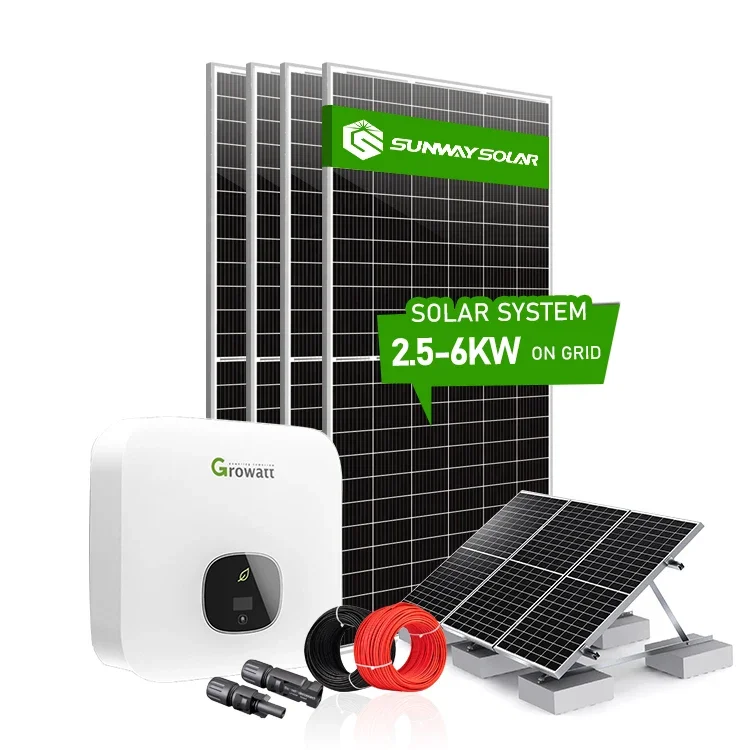 On Grid Pv Kit 2Kw 3Kw 4Kw Sistema Di Collegamento A Griglia Solare Con Inverter Growatt