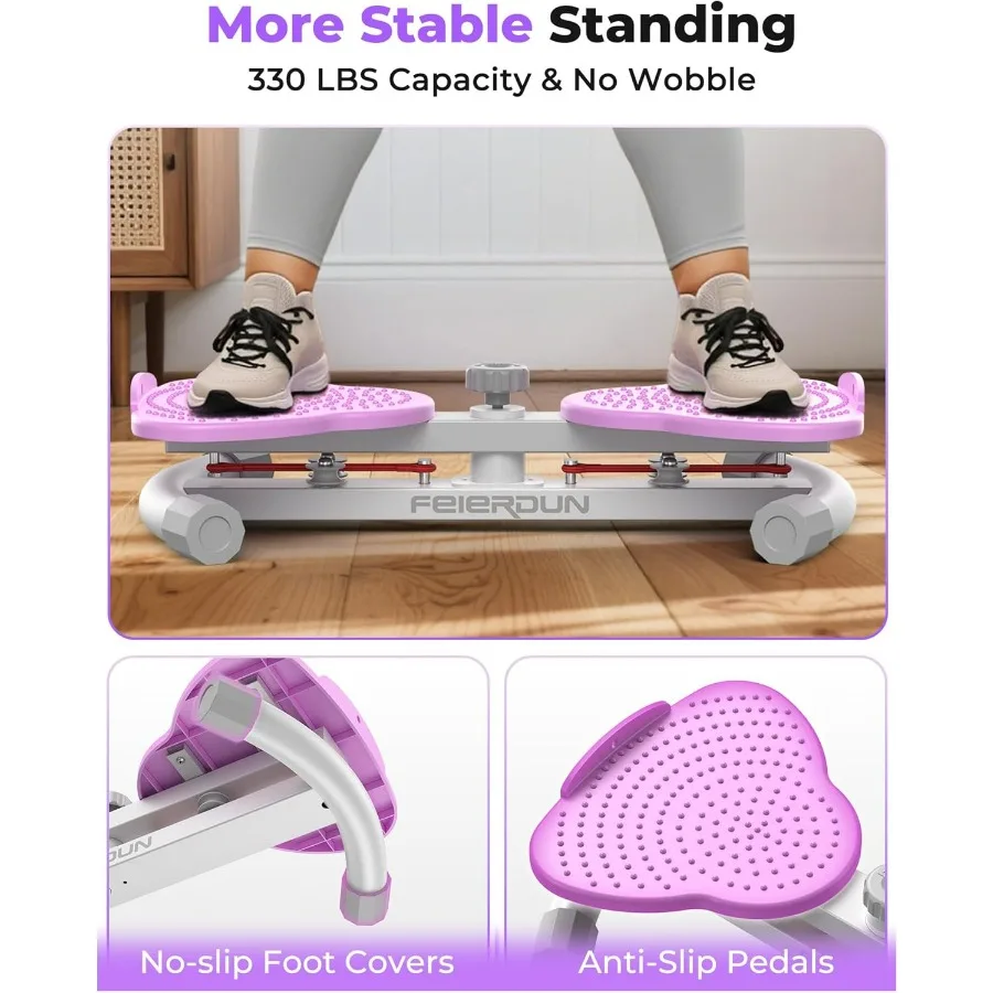 Waist Twister Machine, Noiseless Ab Twister Board for Core Strength, Slim Waist and Toned Abs, Waist Twisting Machine for Home G