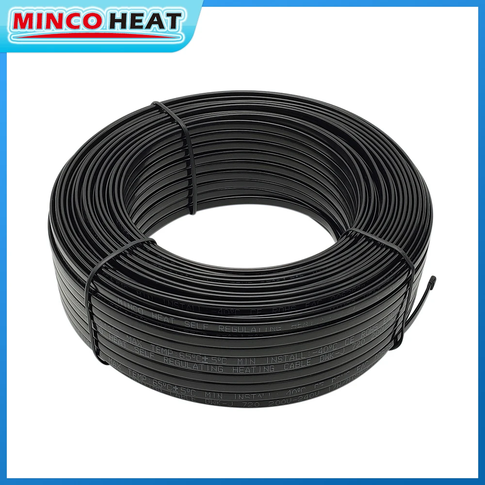Low Temperature Self-regulating Heating Tape Snow Melting Drain Water Pipe  Freeze Protection Heat Cable